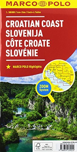 9788859239024 Croazia costiera, Slovenia 1:300.000 - Aa.Vv.
