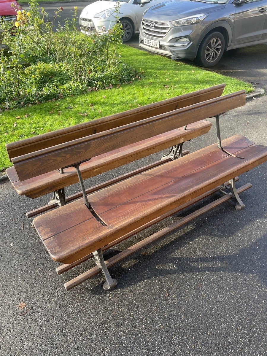 Antique wooden benches with backs deals