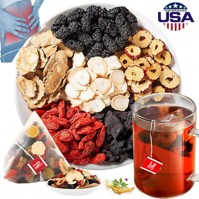 Ginseng Five Treasures Tea Men's Herbal Tea Men's Kidney Tea~USA
