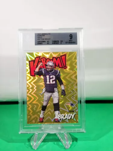2021 Absolute Kaboom Gold Vertical SSP /10 #24 Tom Brady BGS 9 (3) 9.5s R6220J