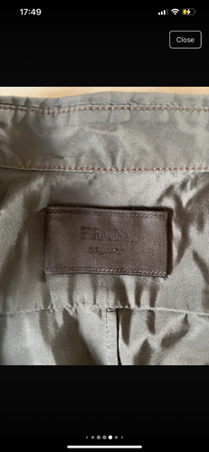Camisa Prada 100% seda unisex talla 48 - Imagen 8 de 8