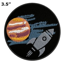 ASTRONAUT Patch Embroidered Iron-on Applique Space Badge Souvenir