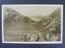 Lynn Canal From Inspiration Point Skagway Alaska Real Photo Postcard RPPC 1920s