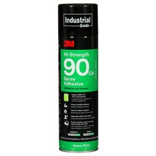 3M Hi-Strength Spray Adhesive 90 CA, Low VOC 25 , Clear, 24 fl oz Can