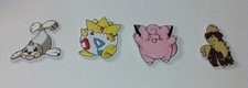 Lot Of 4 Pokemon Iron-on Patches - Togepi, Mamobot, Clefairy, Growlithe