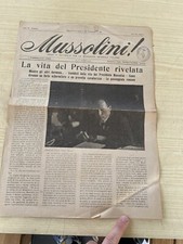 articolo sulla vita di Mussolini 1924 epoca collezione