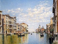 GONDOLIERS GRAND CANAL VENICE F Campo Tile Mural Kitchen Backsplash Ceramic 10x8