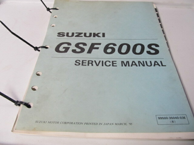 1996 SUZUKI GSF600S GSF 600 BANDIT OEM Repair Service Manual PN