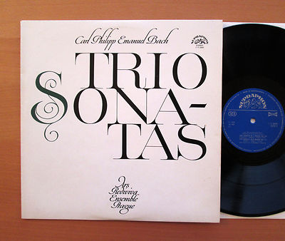CPE Bach Trio Sonatas Ars Rediviva Ensemble Prague Supraphon 1 11 0640 NEAR MINT
