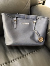Michael Kors Bag With A Matching Purse - Navy Blue Fab For Xmas Bargain