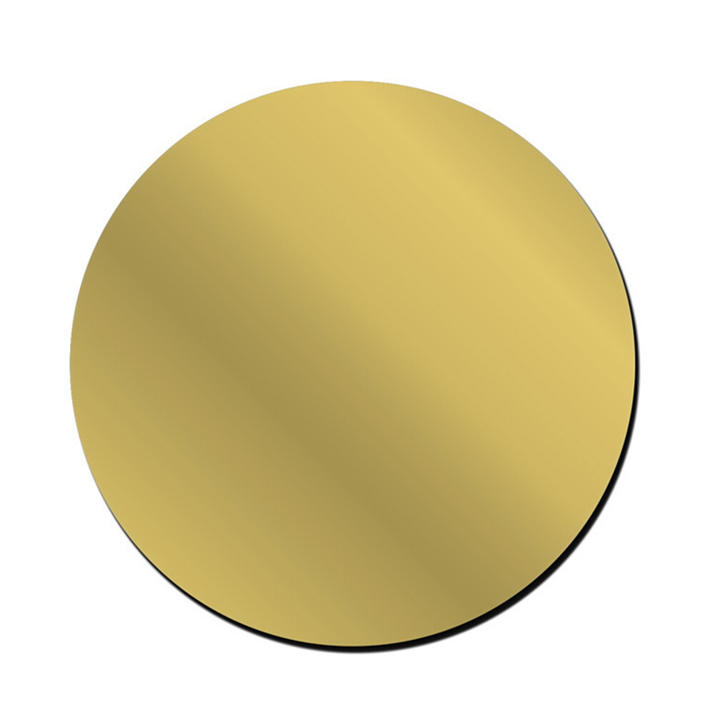 Round 3D Mirror Wall Sticker Room Art Home Acrylic Mural Decor (Gold