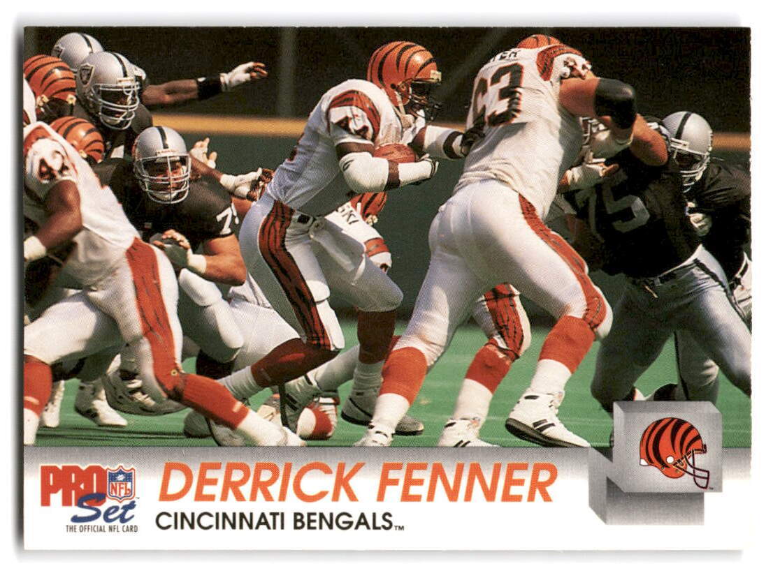 Derrick Fenner 1992 Pro Set FOOTBALL #457 Cincinnati Bengals