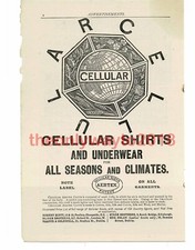 Aertex Cellular Shirts and Underwear, Advert, Book Illustration (Print), 1892