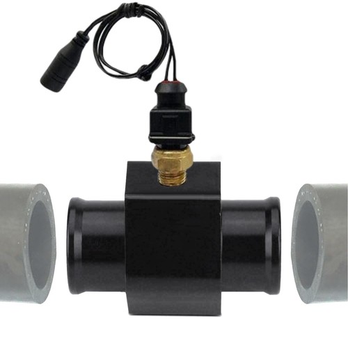 ADJUSTABLE ELECTRIC FAN CONTROLLER 1/8 NPT TEMP-ERATURE SWITCH 30MM HOSE ADAPTER - Picture 2 of 8