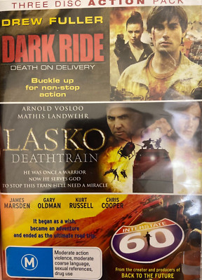 Interstate 60 / Lasko Death Train / Dark Ride NEW/sealed region 4 DVD (3 movies)
