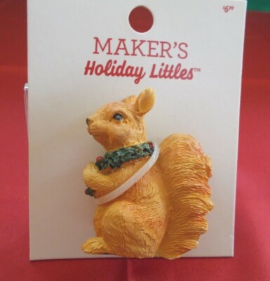 2017  New On Card!  Maker's Holiday Littles  ''Squirrel''  2'' Tall