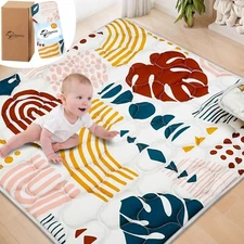 Baby Play Mats for Floor, 50x50 Play Mat for Playpen, Extra Thicker & Soft Baby