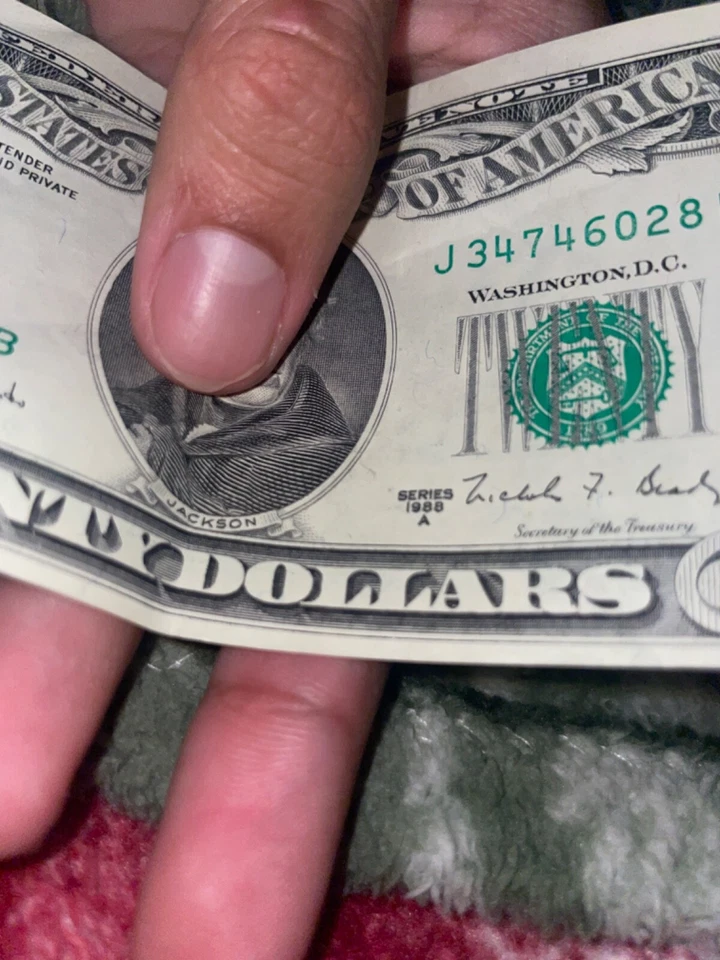 1988 series a 20 US dollar bill - Image 2 of 3