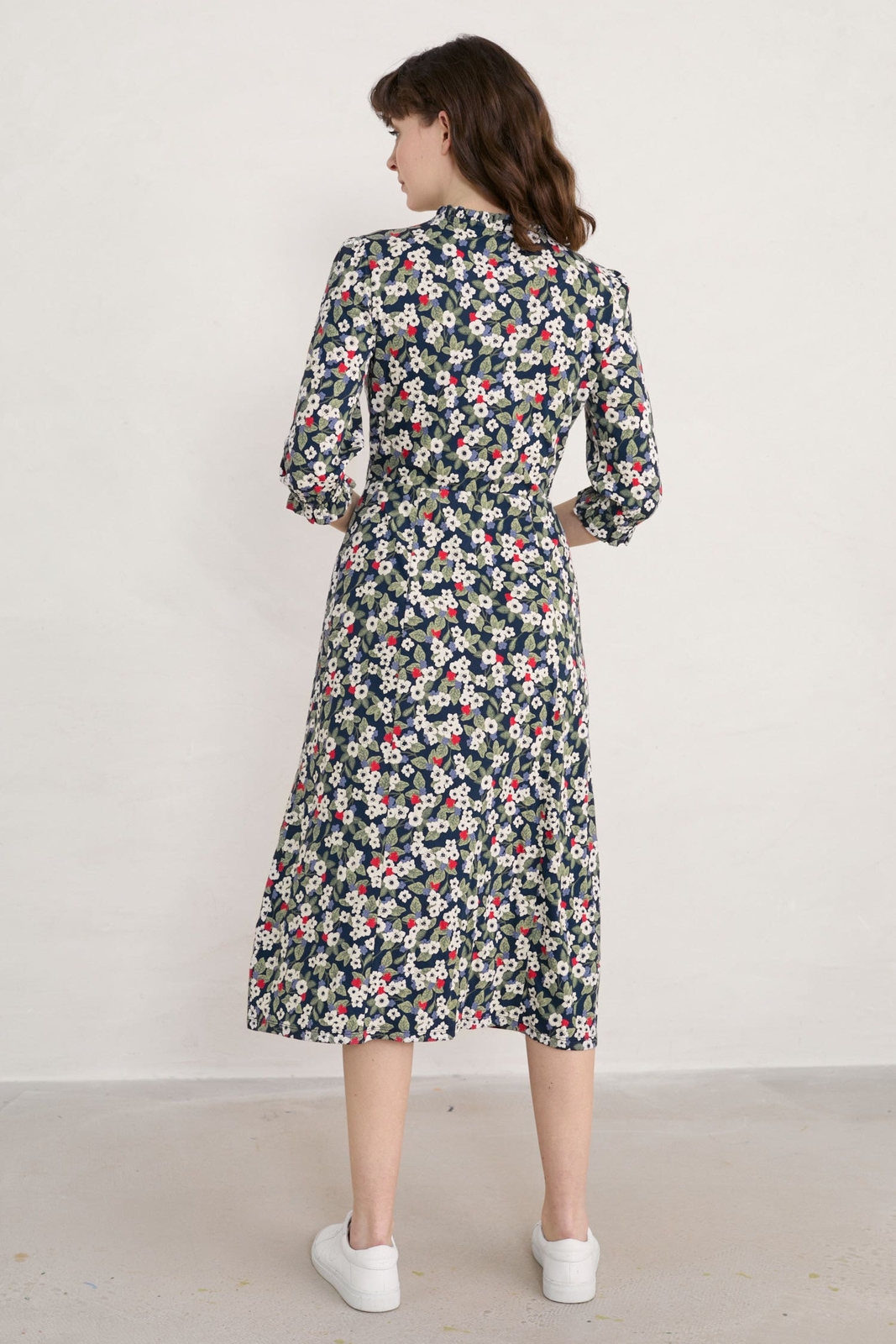 Seasalt Women's Dress navy Felicity Organic Cotton Jersey Dress