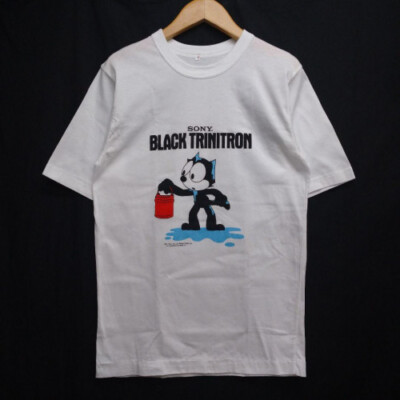 FELIX THE CAT SONY BLACK TRINITRON T-shirt M | eBay