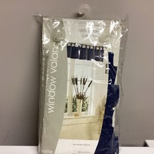 Window Valance Navy blue NEW