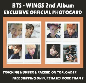 Bts Wings Photocard Group for sale | eBay