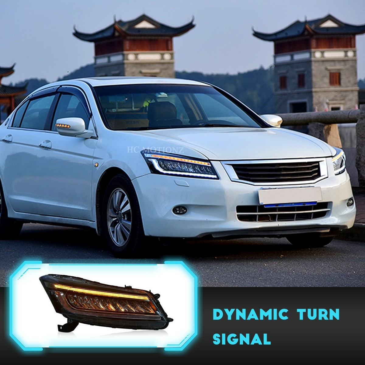 大幅値下げランキング USヘッドライト Honda Accord 8 20082012フルLEDビーム動的信号のためのLEDヘッドライト