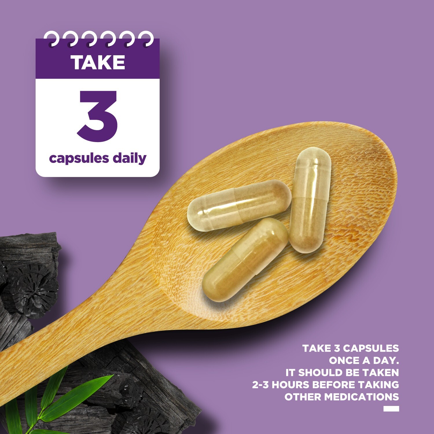 Extra Strength Activated Charcoal Pills 1200mg Per Serving Activated