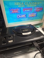 Sega Mega Drive & Sega Mega-Cd Consoles with controller & 6 games clean tested