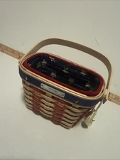 Longaberger 2001 Hostess Appreciation Basket America Inaugural Fabric Protector