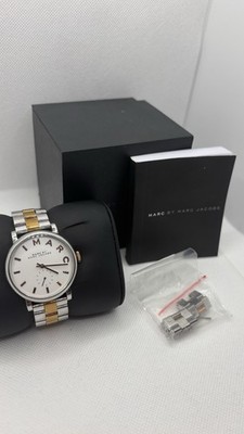 Marc Jacobs Damenuhr MBM3312 Bicolor Edelstahl mit OVP + Papiere 2 Farben