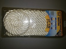 Invincible Marine BR52833 1/2"x20' 3-Strand Twisted Dock Line High Tenacity NEW