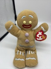 2008 Ty Beanie Baby GINGY Gingerbread Man Shrek the Halls DVD Excl. Plush Toy 7”