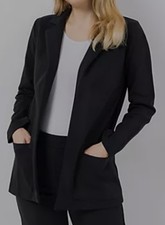 Green Cotton by Peter Hahn Jersey-Blazer Style Elise 1/1-Arm Gr.36 Schwarz 