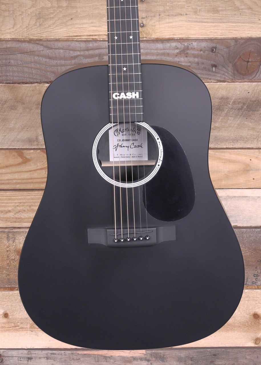 Martin DX Johnny Cash AcousticElectric Guitar Black w Gigbag 115790₽