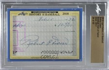 2018 Leaf History of Baseball Cut Signature Edition 34/60 Bobby Doerr Auto 8an