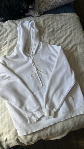 Adidas White Pullover Hoodie Sweatshirt Logo Hooded xl