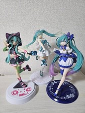 Hatsune Miku Figure Lot 3 Pieces Collectible Anime Authentic Preowned Japan