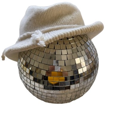 Summit Hill Creamy White Angora Wool Blend Knit Tyrolean Alpine Vtg Hat 21''-23''