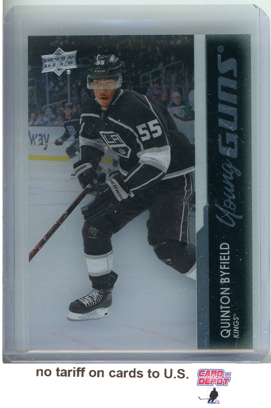 2021-22 Upper Deck Young Guns Clear Cut Parallel #488 Quinton Byfield