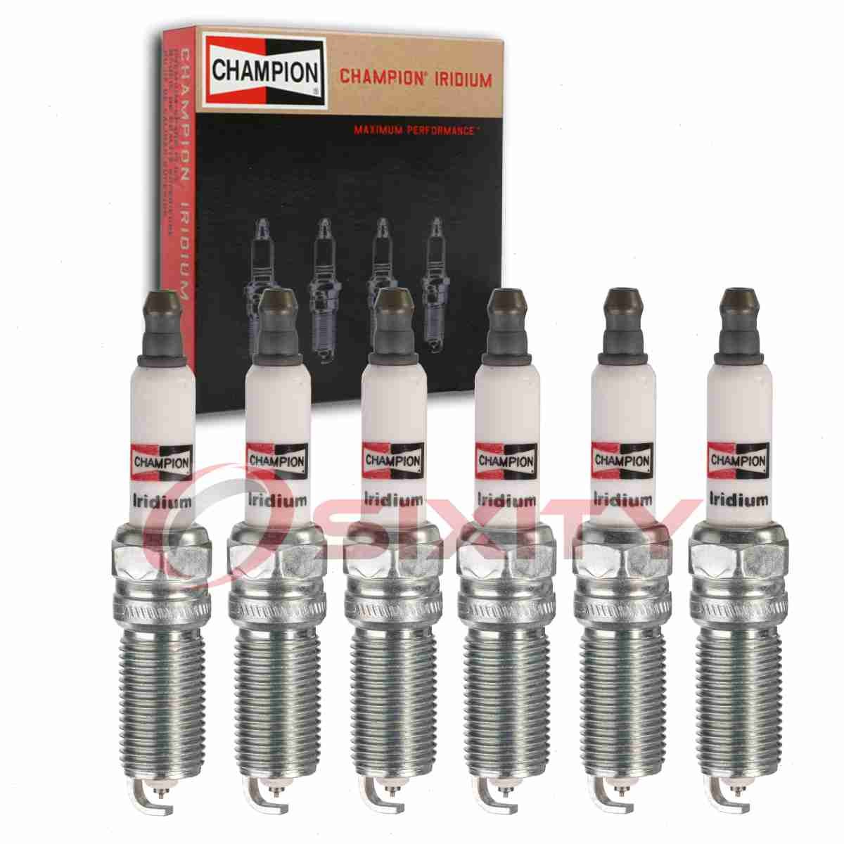 6 pc Champion Iridium Spark Plugs for 2002-2006 Chevrolet Trailblazer EXT ah