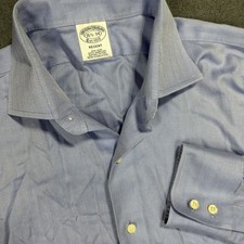 Brooks Brothers Button Up Shirt Mens 16 1/2-34 Regent Fit Blue Oxford L/S