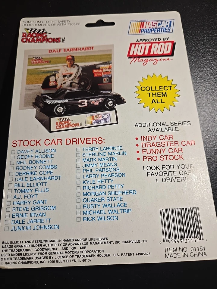 ЛИТАЯ МОДЕЛЬ АВТОМОБИЛЯ ЧЕМПИОНА ГОНОК NASCAR РОБ МОРОЗО NO20 CROWN 1990 1:64 - Изображение 3 из 3