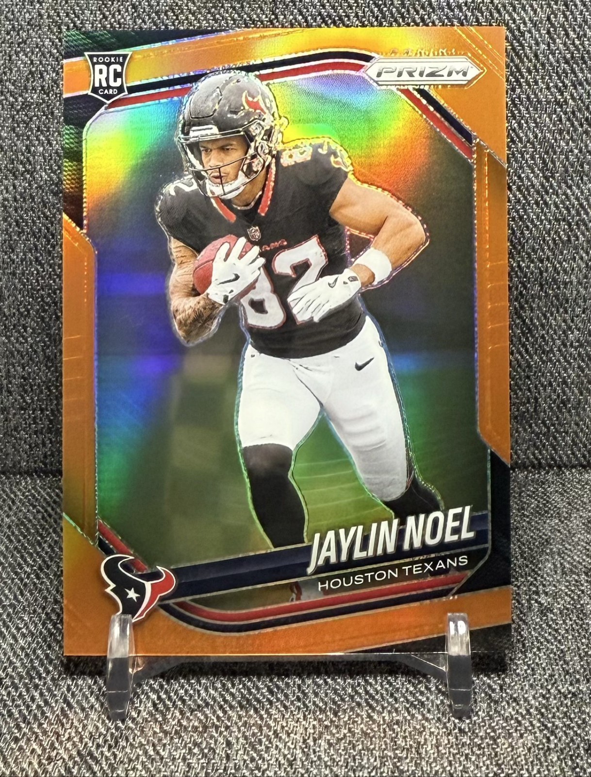 Panini Prizm 2025 Jaylin Noel Orange /249 Rookie RC No. 386 Houston Texans