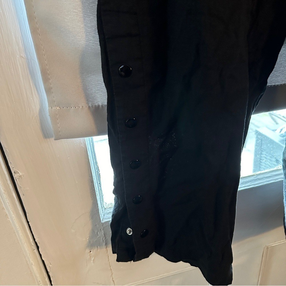 Universal Standard Linen Blend Button Cropped Pan… - image 9