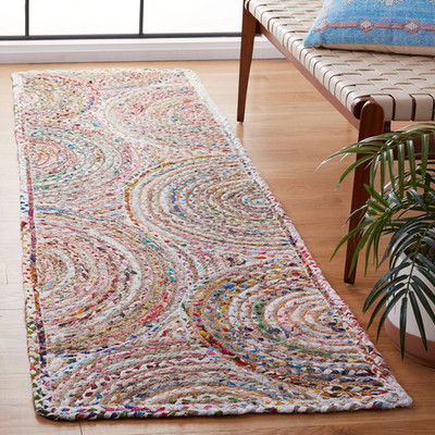 Safavieh Cape Cod Collection Runner Rug - 23 X 9 Beige Multi Handmade Boho