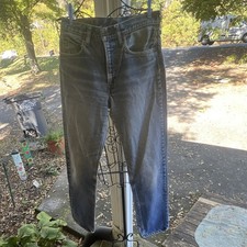 Vintage Levi's 501 Blue Denim Regular Fit Straight Leg Jeans 31x31 Zip Fly