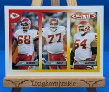 2005 Topps Total Brian Waters RC rookie card Will Shields Willie Roaf HOF Chiefs. rookie card picture