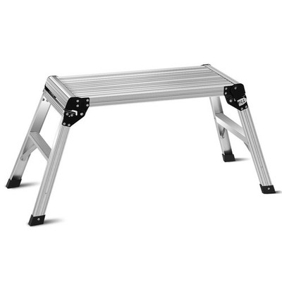 Aluminum Folding Work Stool Bench Drywall Portable Platform Ladder Step