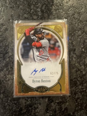 2026 Topps Tier One BYRON BUXTON Prime Performers Gold On Card Auto /75 Twins
